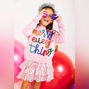 Queen of Sparkles Pink 'Merry Everything' Sweater
